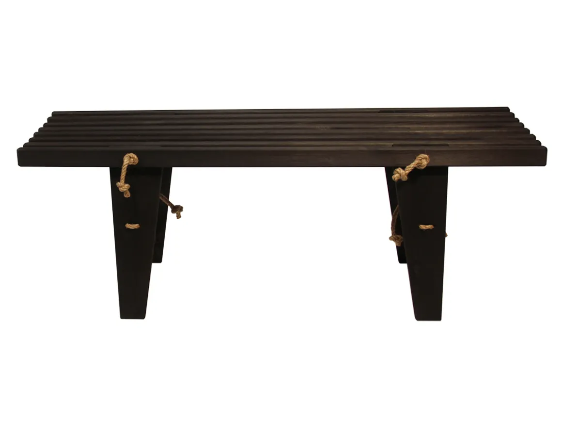 ECOBENCH 120 CM FURU SVART OLJAD