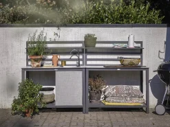 ÅMINNE UTEKÖK KOMPLETT GRÅ ALUMINIUM
