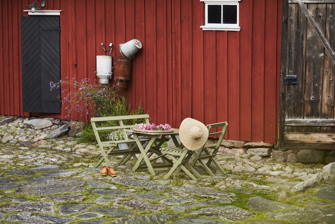 TORPET SOFFA ANTIKGRÖN